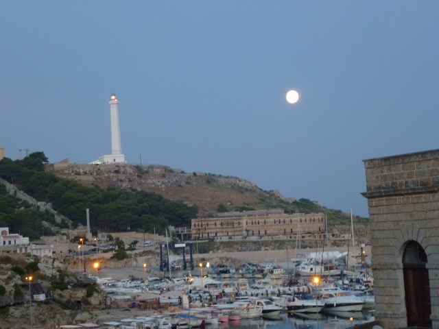 Lighthouse and full moon