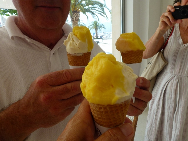 Superb ice cream from Moritz Eis, Porto Montenegro