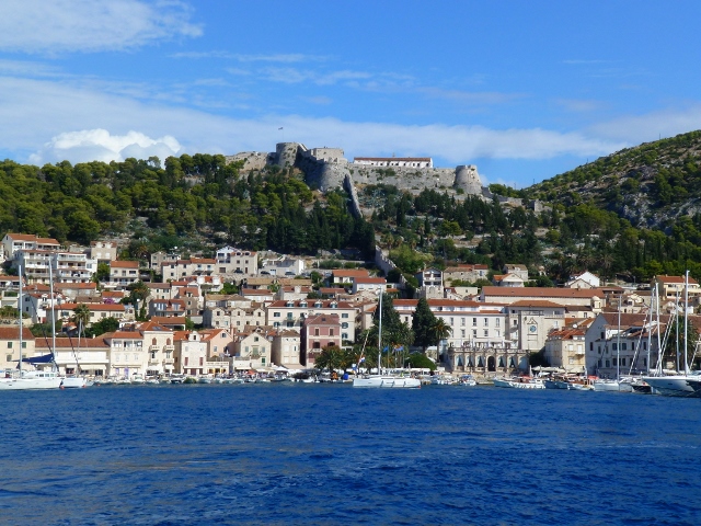Hvar Town from the bay