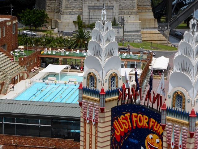 North Sydney Pool and entrance to Luna Park