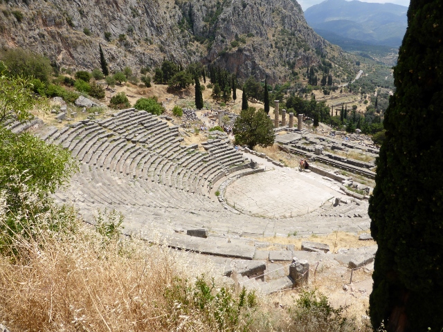 Amphitheater at Delphi, musical competitions were also held here 