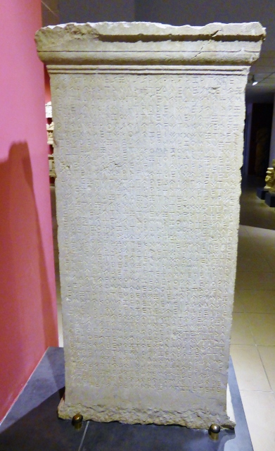 Trilingual stele of Letoon.