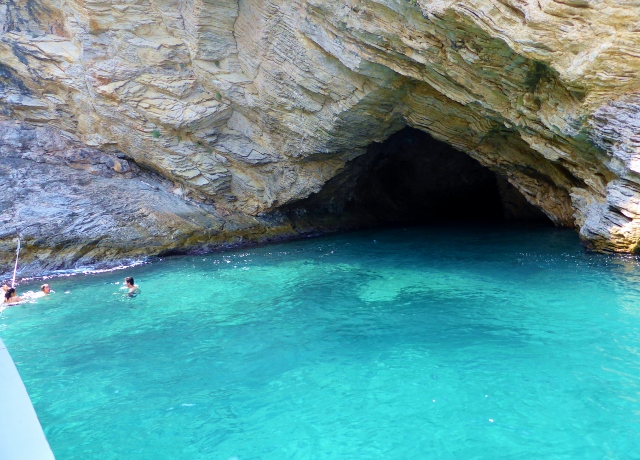 Blue Cave outside of Oludeniz Beach