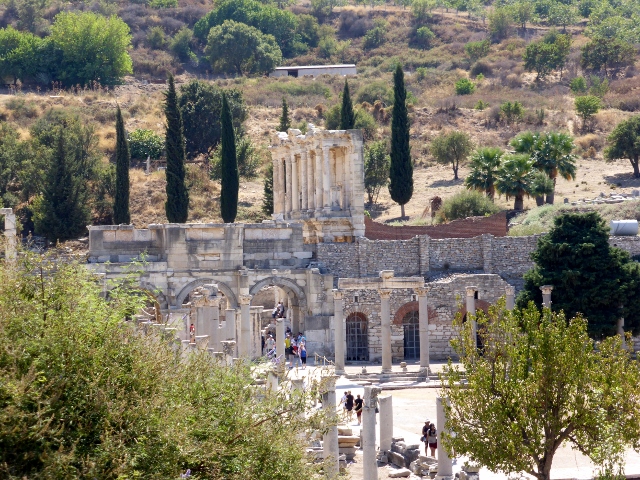 Library of Celsus, the Augustus Gate and marble road to the Harbour 