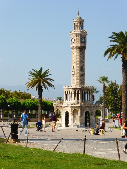 The Izmir clock tower, Ottoman architectural style by the Frenchman, Raymond Char;es Pere.  