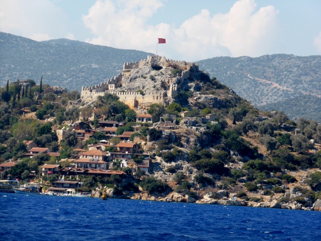 Genoese castle built on Lycian ruins