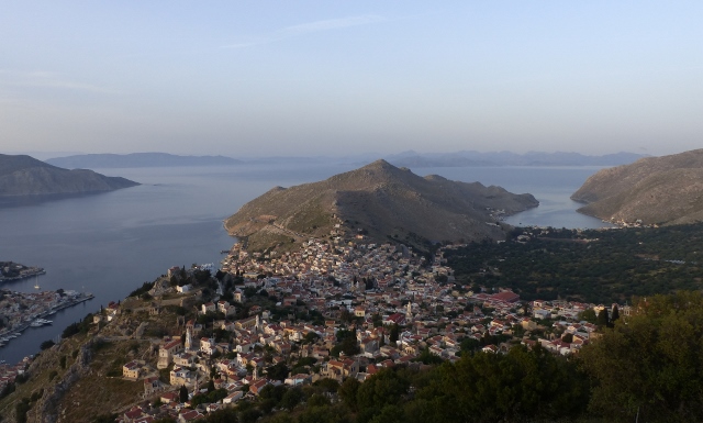 Symi, looking from the top of the island