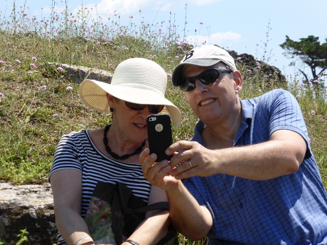 Selfies are the order of the day in Paestum 